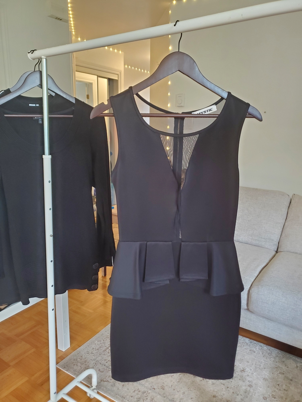 Black Sleeveless Mini Dress
